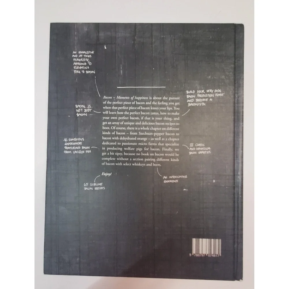 Bacon Moments‎ Of Happiness Hardcover Cook Book Coffee Table Great Gift